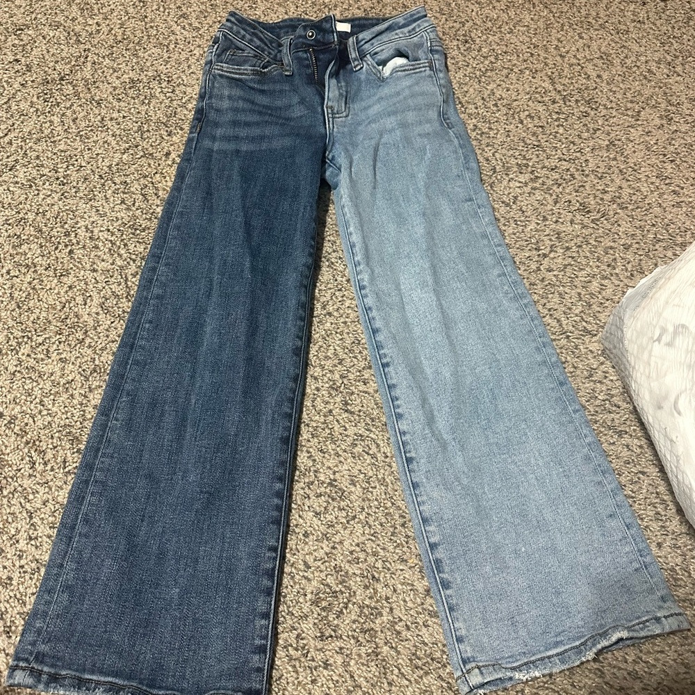 Girls willow & root Two-Tone Blue Jeans